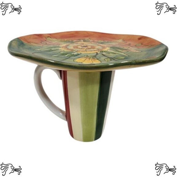 Upcycled Coffee Mug Candle Holder, Jewelry Tray, Sponge Soap Dish, Bracelet - Picture 3 of 4